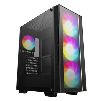 Deepcool Matrexx 55 V4 USB-C ARGB TG Mid-Tower ATX Case – Black (R-MATREXX55-BCADA4-G-4)