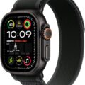Apple Watch Ultra 2 [GPS + Cellular 49mm] Smartwatch, Sport Watch with Black Titanium Case with Black Trail Loop - S/M. Fitness Tracker, Precision GPS, Action Button, Carbon Neutral