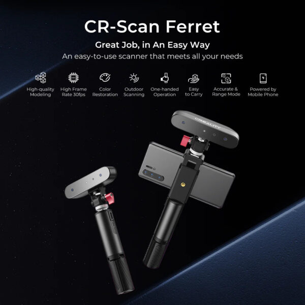 Creality 3D Scanner CR-Scan Ferret 3D Scanner for 3D Printing & Modeling - Image 4