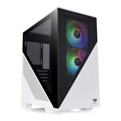 Thermaltake Divider 170 TG ARGB Micro-ATX Case – Snow (CA-1S4-00S6WN-00)